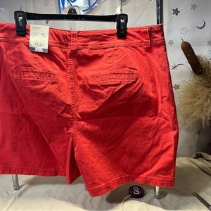 2 pairs of Style and Co. Shorts lot. 2pair size 18. Red and denim.